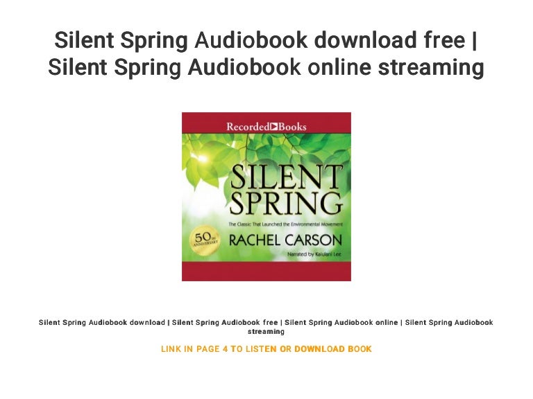 Silent Spring Audiobook download free  Silent Spring Audiobook onlin…