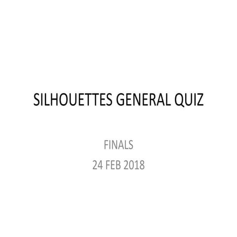 AFMC Silhouettes General Quiz Finals