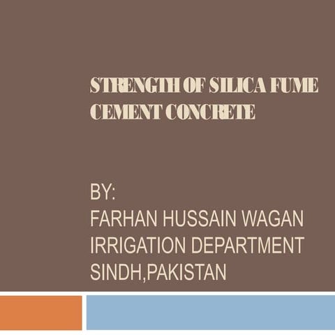 IRJET- Partial Replacement of Cement in Concrete by Silica Fume | PDF