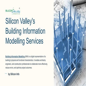 Silicon valley's Building Information Modelling Services