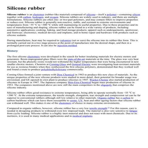 Silicone rubber | DOC