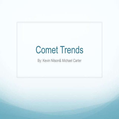 Silicon Valley Code Camp Comet Update