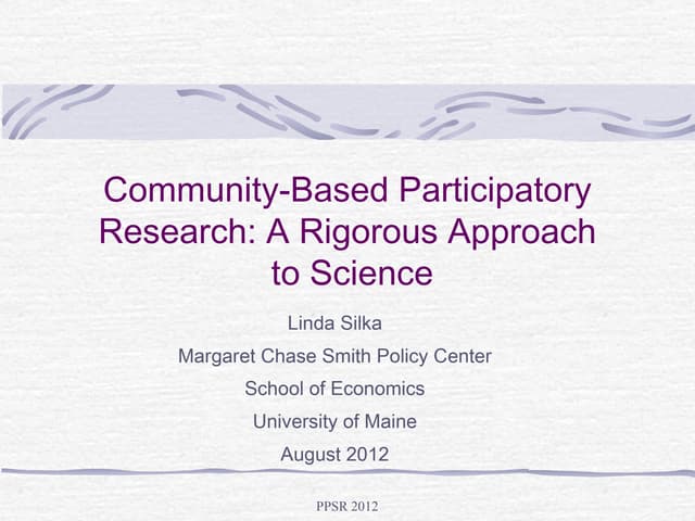 Silka Plenary PPSR2012