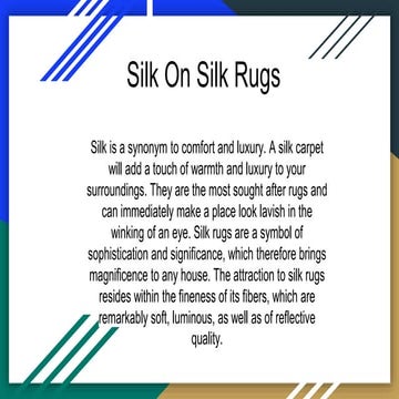 Silk on silk rugs | PPT