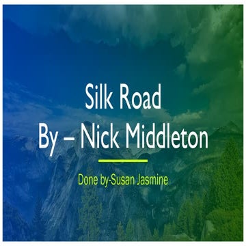 Silk road ppt | PPT