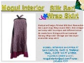 Silk sari wrap skirt