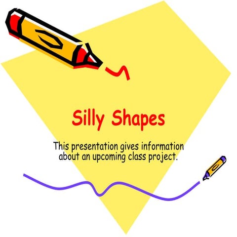 Silly shapes class newsletter