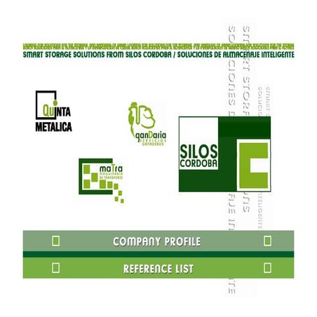 Silos Cordoba Company Profile - Reference list 2012 (English)