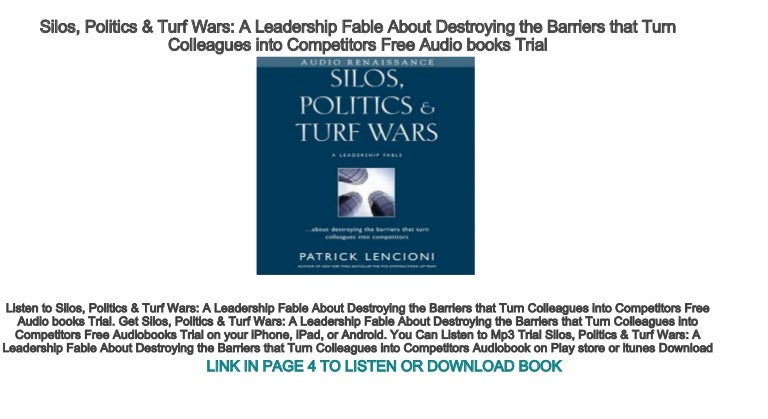 SILOS POLITICS AND TURF WARS PDF DOWNLOAD SILOS POLITICS AND TURF WARS PDF DOWNLOAD