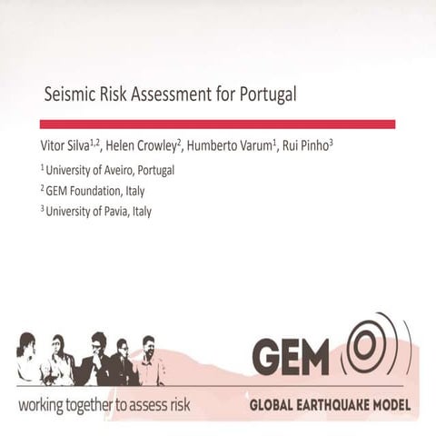 Seismic Risk Assessment for Portugal