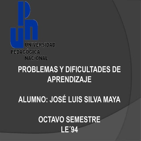 Silva joseluis problemas y dificultades