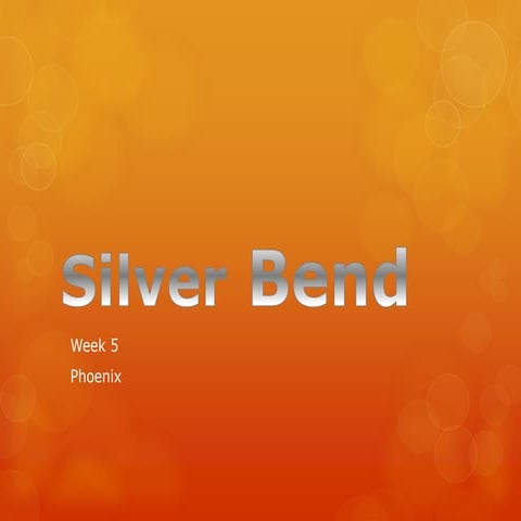 Silver bend week 5 phoenix