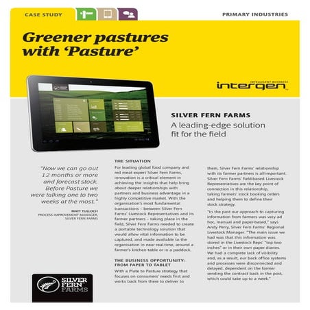 Silver Fern Farms "Pasture" (case study)