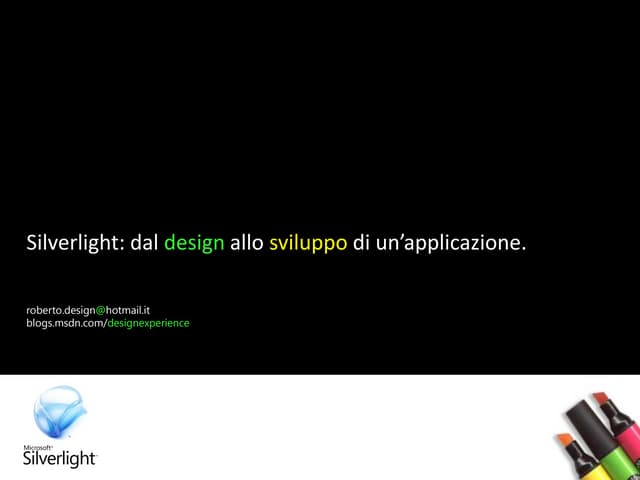 Silverlight: Designer and Developer Workflow