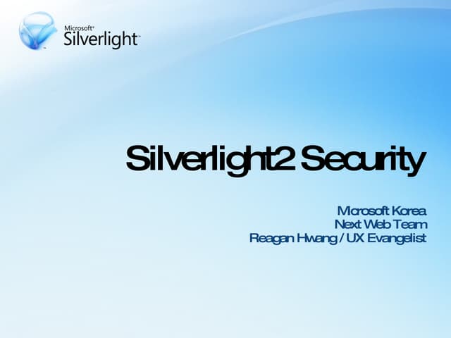 Silverlight2 Security
