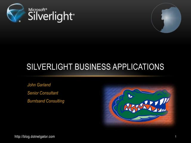 NH .Net Code Camp 2010 - Silverlight business applications