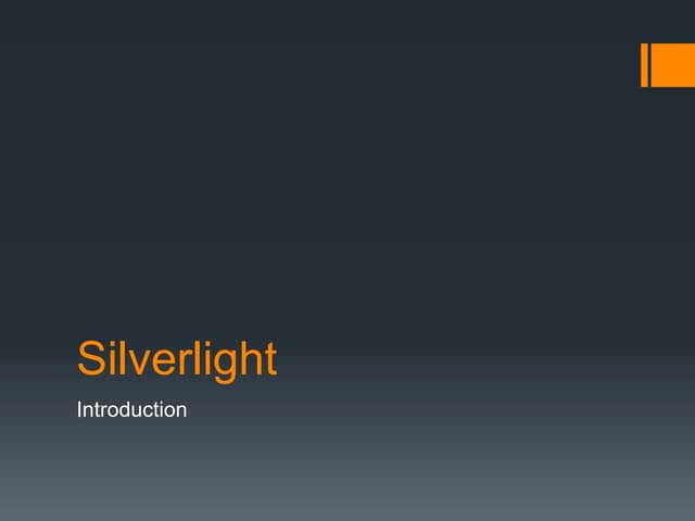 Basic silverlight