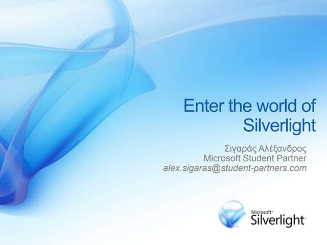 Silverlight Presentation @ University of Piraeus - 3-15-2010