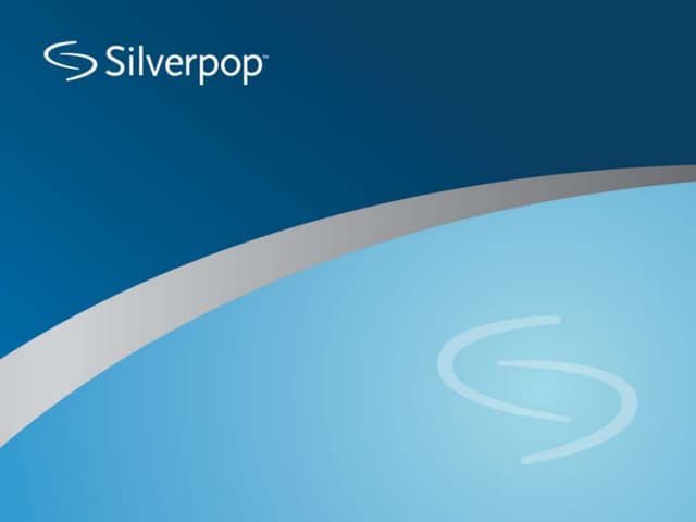 Michael Twomey, Silverpop - 'Buildi...