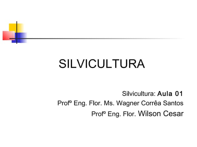 Silvicultura