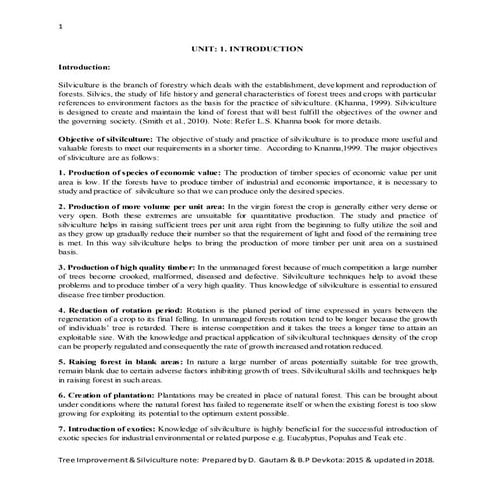 Silviculture second iof