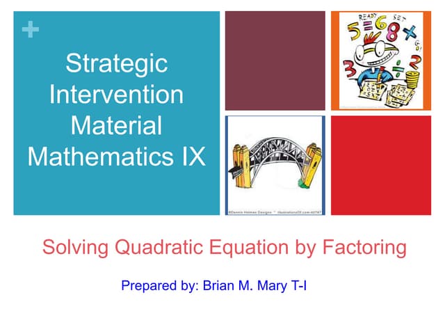 Strategic Intervention Materials
