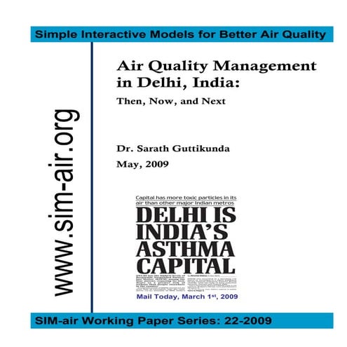 Air Quality Management Delhi - Then, Now, and Next