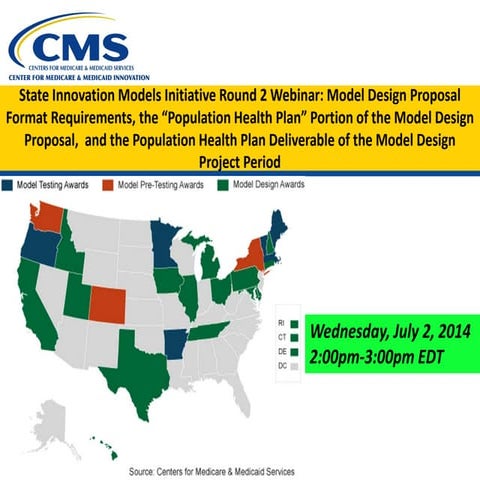 Webinar: State Innovation Models Initiative Round Two - Model Design Applicat...