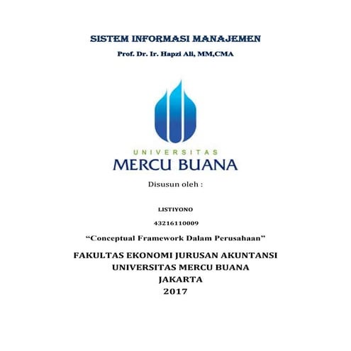 Sim7, listiyono, prof. dr. ir. hapzi ali, cma, mm, conceptual framework, universitas mercubuana,2017.