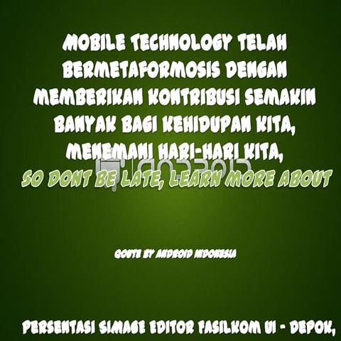 Simag editor android persentation