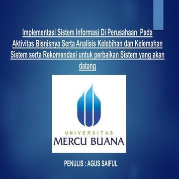 PPT - Sistem Informasi Untuk Keunggulan Kompetitif.pptx