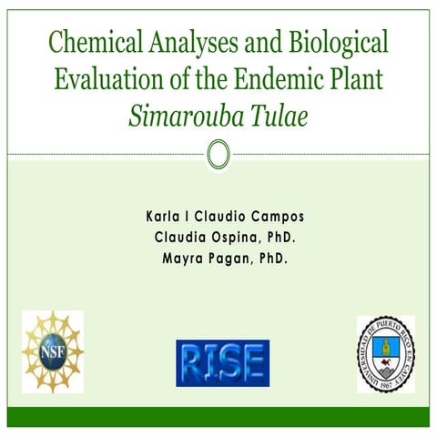 Cytotoxicity Screening Simarouba Tulae