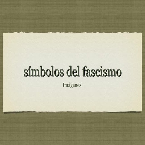 Simbología del fascismo