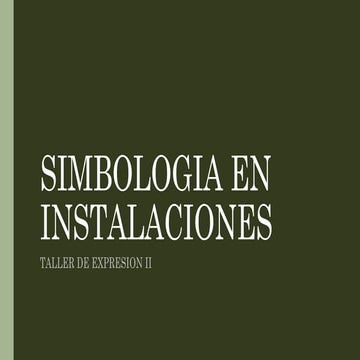 Simbologia en Instalaciones