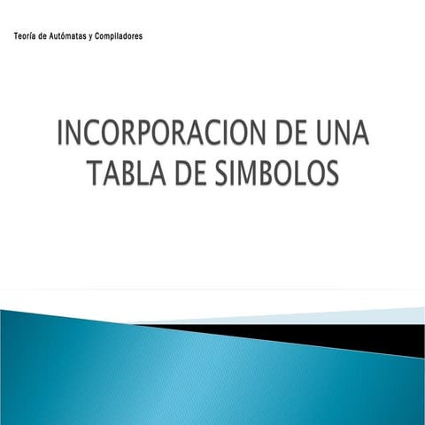 TABLA DE SIMBOLOS