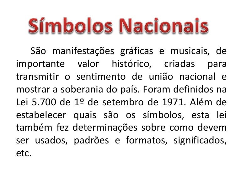 Símbolos Nacionais
