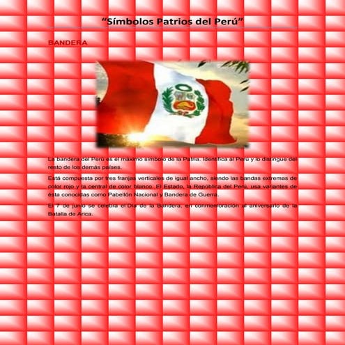 Simbolos patrios del peru | DOCX