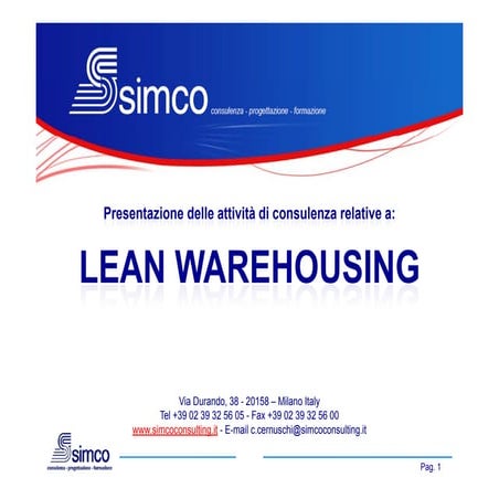 Simco Lean Warehousing | PDF