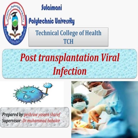  viral infection after organ transplantation