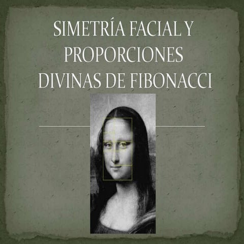 Simetría facial y proporciones divinas 