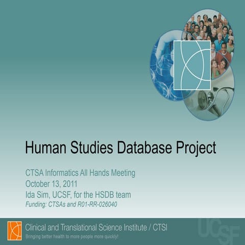 Human Studies Database Project (demo)