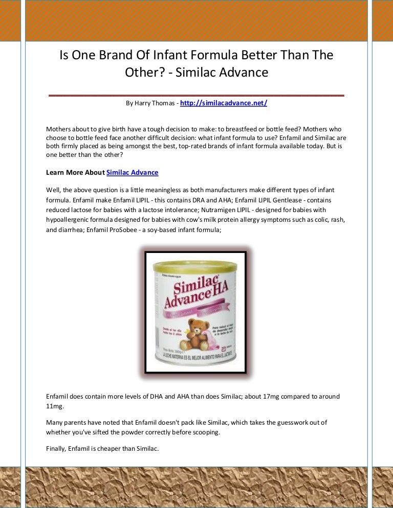 similac advance ha