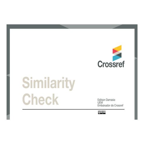Introduction to Similarity Check webinar in Portuguese