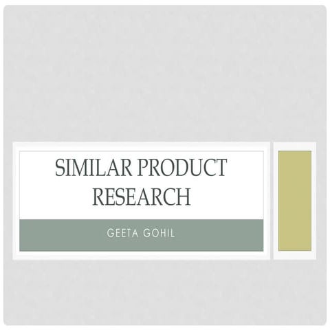Similar product research