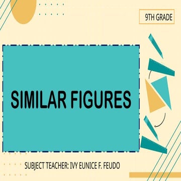 SIMILAR TRIANGLES Powerpoint for Grade 9