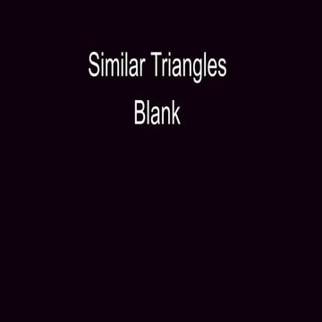 Similar triangles - blank