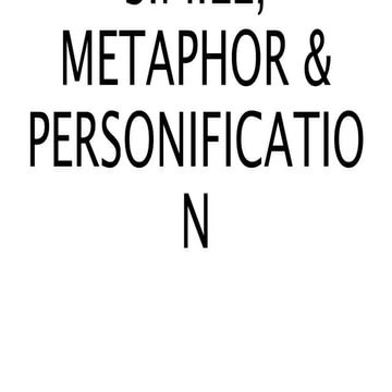 SIMILE, METAPHOR & PERSONIFICATION.pptx