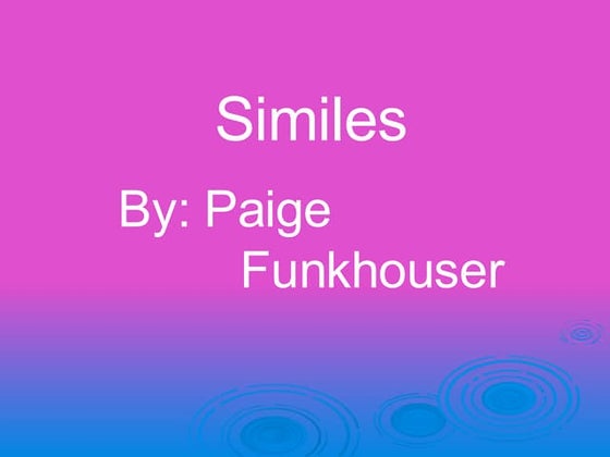 Similes | PPT