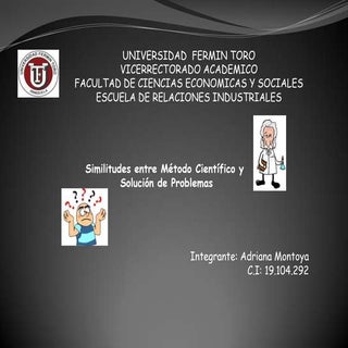 Similitudes entre metodo cientifico...