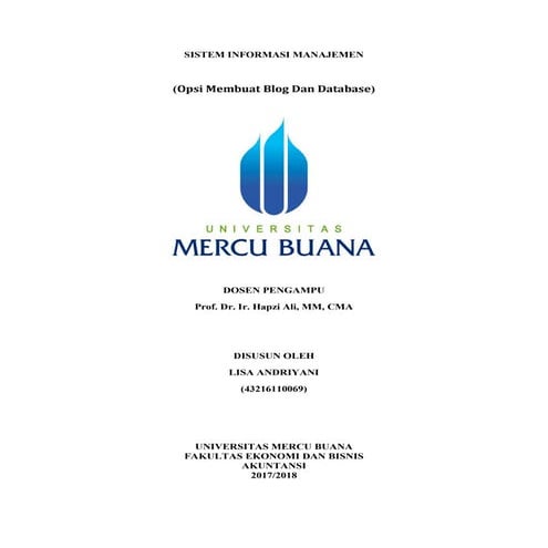 Sim,lisa andriyani,hapzi ali,opsi membuat blog dan databasel,universitas merc...
